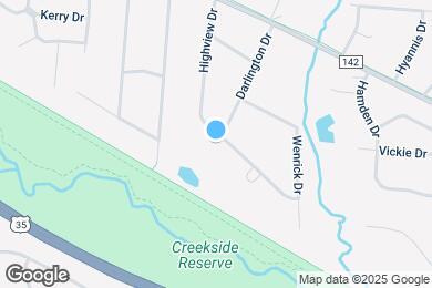 Map image of the property - 1073 Highview Dr