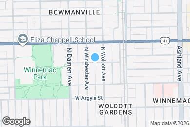 Map image of the property - 1919 W Winona St