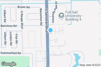 Map image of the property - Full Sail/Winter Park 2/2 condo available ...