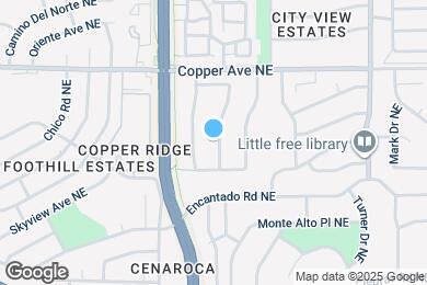 Map image of the property - 617 Monte Alto Dr NE