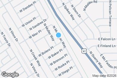 Map image of the property - 8512 N Merrimac Way