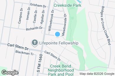 Map image of the property - 116 Meadowside Dr