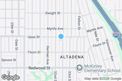 Map image of the property - 3370 Bancroft St