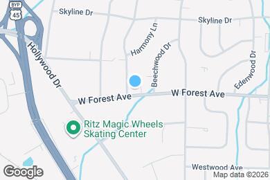 Map image of the property - 955 W Forest Ave