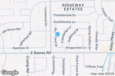 Map image of the property - 4102 Royalcrest Dr