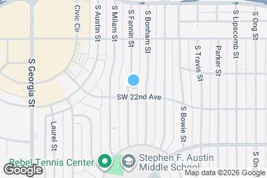 Map image of the property - 2029 S Fannin St