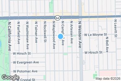 Map image of the property - 1444 N Campbell Ave