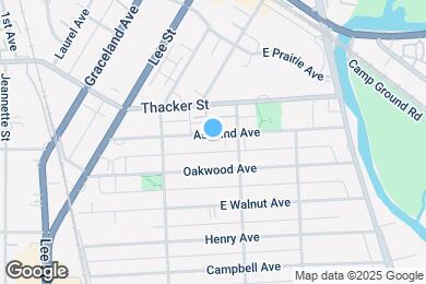 Map image of the property - 1469 Ashland Ave