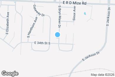 Map image of the property - 3320 S Bryn Mawr Dr