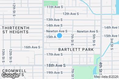Map image of the property - 800 15th Ave S