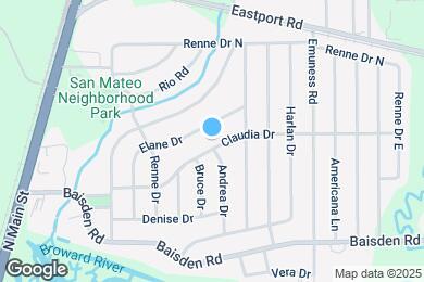 Map image of the property - 401 Claudia Dr