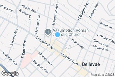 Map image of the property - 536 Bayne Ave