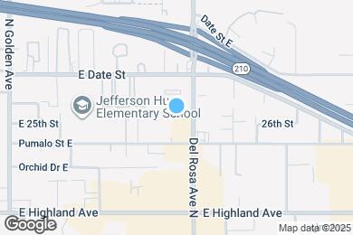 Map image of the property - Del Rosa Palms Apartments