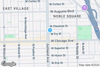 Map image of the property - 831 N Ashland Ave