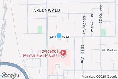 Map image of the property - 3332 SE Harvey St