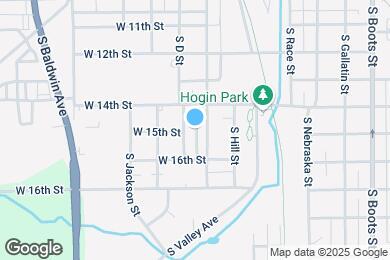 Map image of the property - 1402 S Maple St