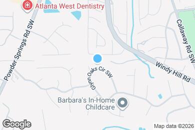 Map image of the property - 1447 Glynn Oaks Cir SW