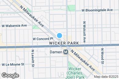 Map image of the property - 1631 N Milwaukee Ave