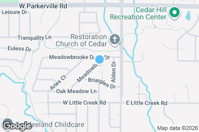 Map image of the property - 1005 Meadowbend Dr