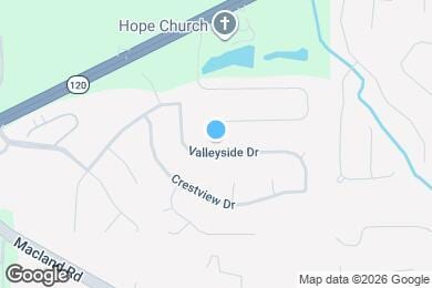 Map image of the property - 463 Valleyside Dr