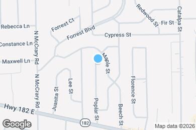Map image of the property - 134 Poplar St