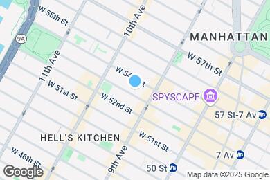Map image of the property - 425 W 53rd St