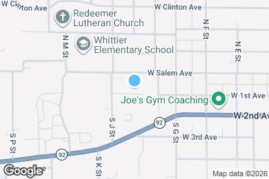 Map image of the property - 1012 W 1st Ave