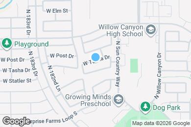 Map image of the property - 18057 W Tasha Dr