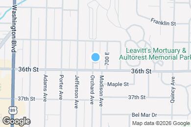 Map image of the property - 3568 Orchard Ave