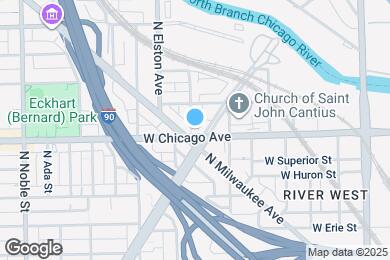 Map image of the property - 1058 W Chicago Ave