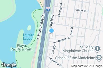 Map image of the property - 2055 Morena Blvd