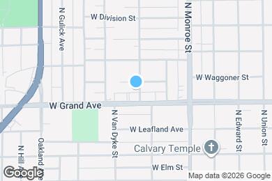 Map image of the property - 1337 N Maple Ave
