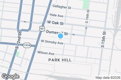 Map image of the property - 1729 W Ormsby Ave