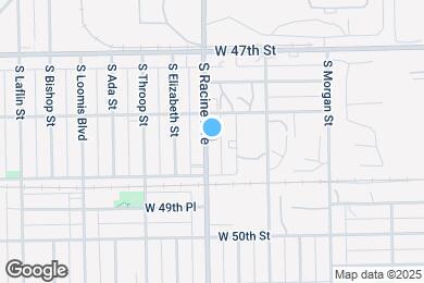 Map image of the property - 4827 S Racine Ave