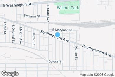 Map image of the property - 1807 Southeastern Ave