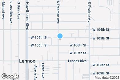 Map image of the property - 10508 S Freeman Ave