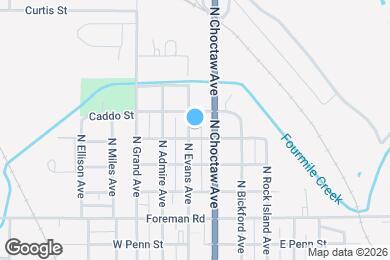 Map image of the property - 804 N Evans Ave