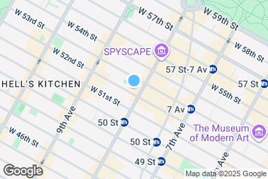 Map image of the property - 305 W 52nd St
