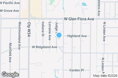 Map image of the property - 1021 Judge Ave