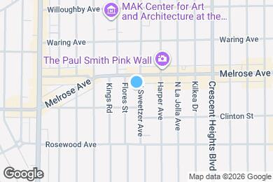 Map image of the property - 627 N Sweetzer Ave