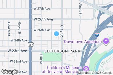 Map image of the property - 2739 W 24th Ave