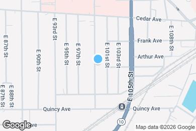 Map image of the property - 2273 E 100th St