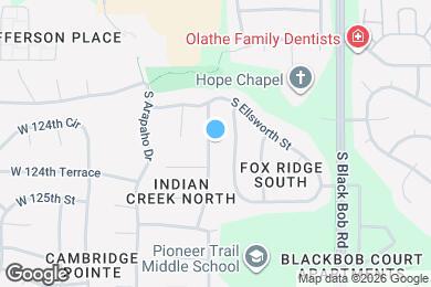Map image of the property - 12425 S Blackfoot Dr