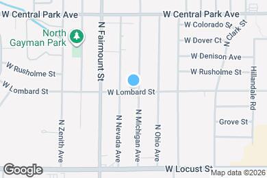 Map image of the property - 3506 W Lombard St