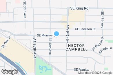 Map image of the property - 4036 SE Monroe St