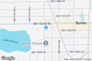 Map image of the property - Lake Burien Apartments