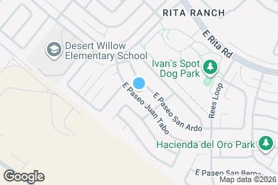 Map image of the property - 9617 E Paseo Juan Tabo