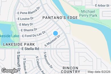 Map image of the property - 8601 E Mormon Dr