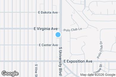 Map image of the property - 557 S University Blvd