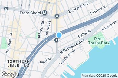 Map image of the property - 1005 Frankford Ave
